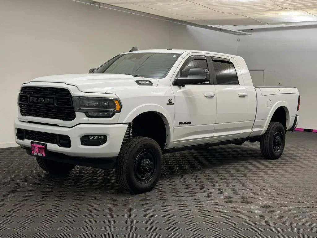 Used 2021 Bright White Clearcoat Ram Limited image 1