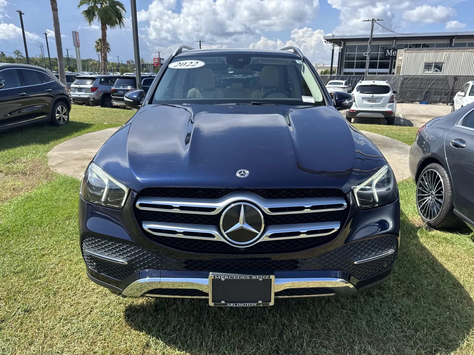 Certified Used 2022 Blue Mercedes-Benz GLE 350 image 2