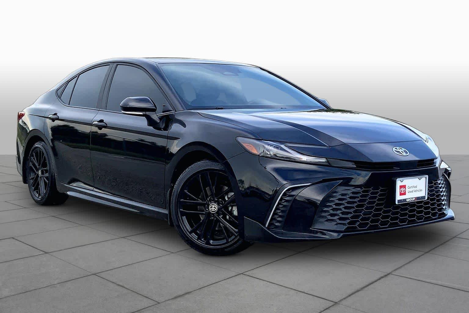 Certified Used 2025 Midnight Black Metallic Toyota SE image 3