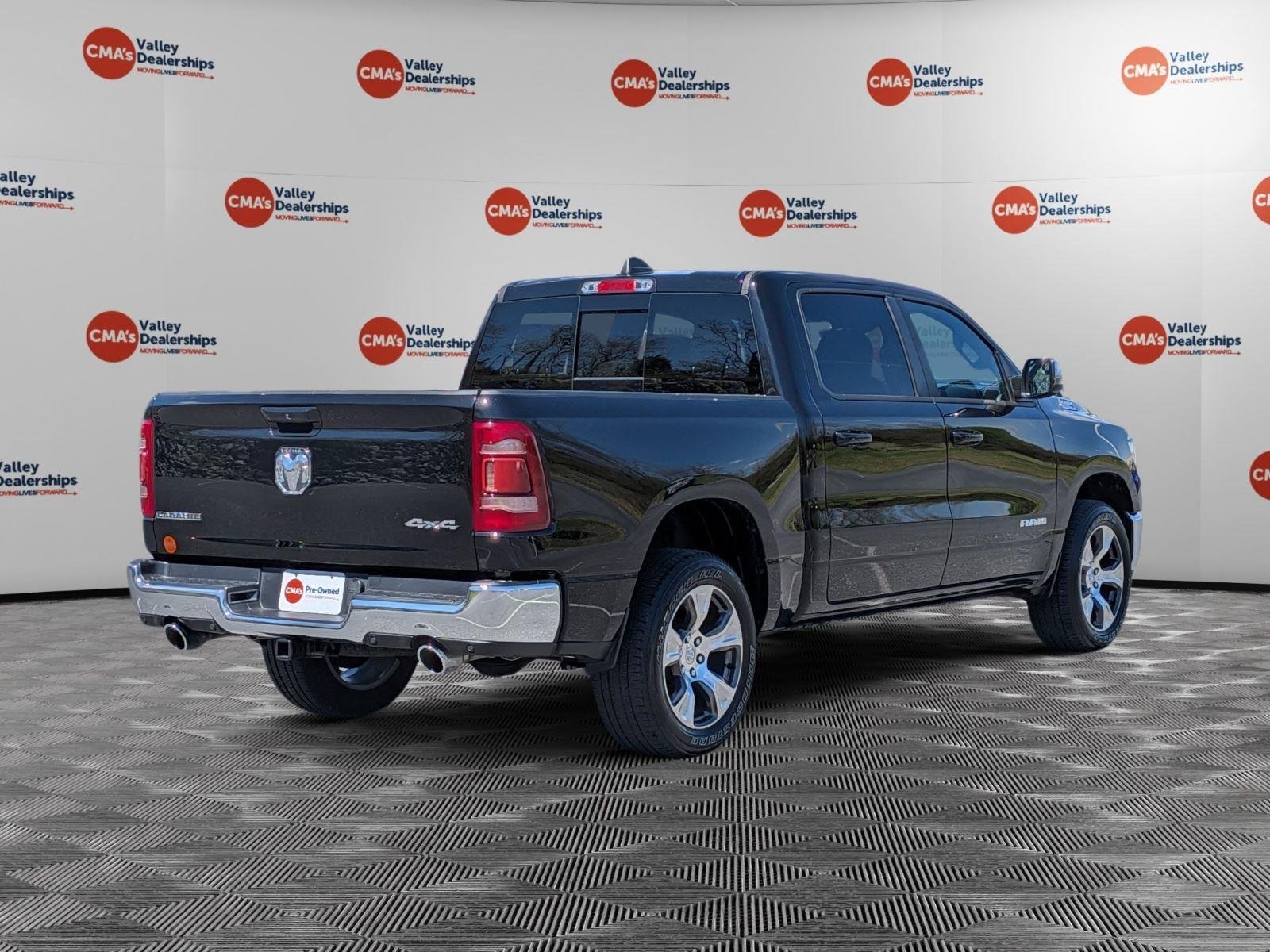 Certified Used 2023 Diamond Black Crystal Pearlcoat Ram Laramie image 5