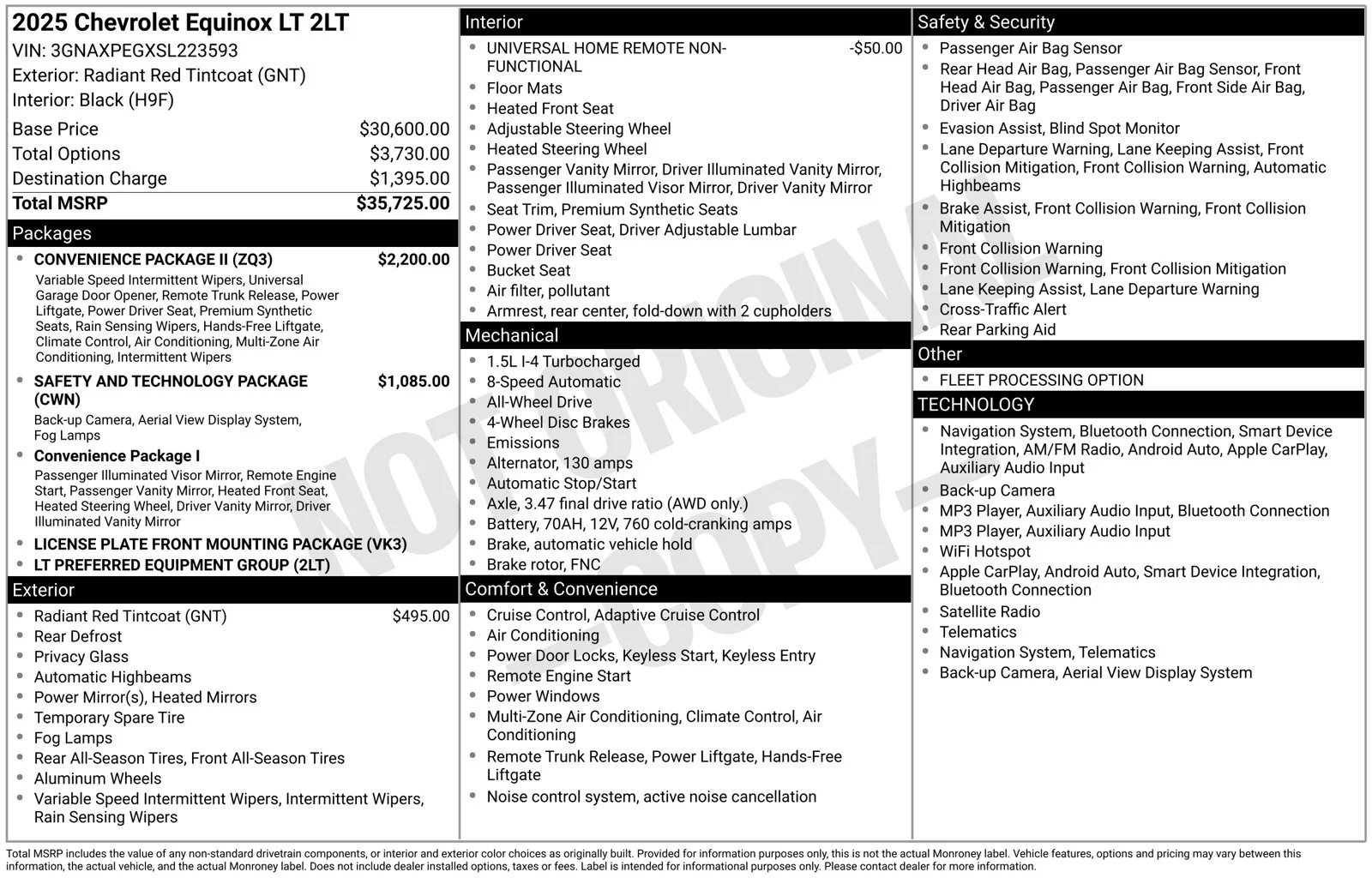 Used 2025 Red Chevrolet LT image 4