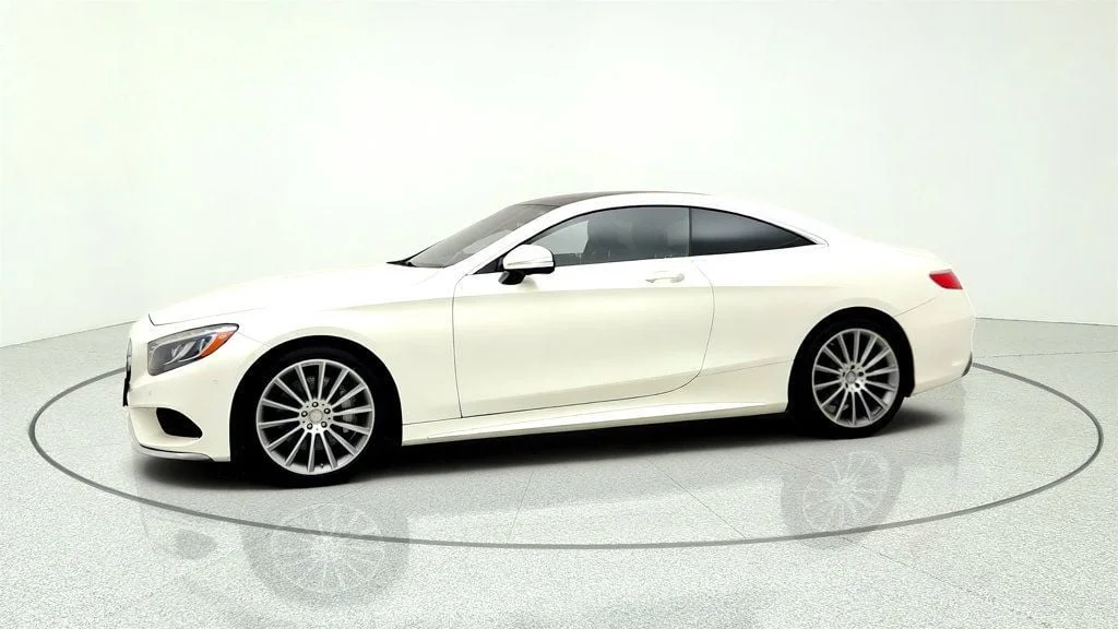 Used 2016 designo Diamond White Metallic Mercedes-Benz 2dr Coupe S 550 4MATIC® w/ Sport Pkg & Premium 1 Pkg image 8