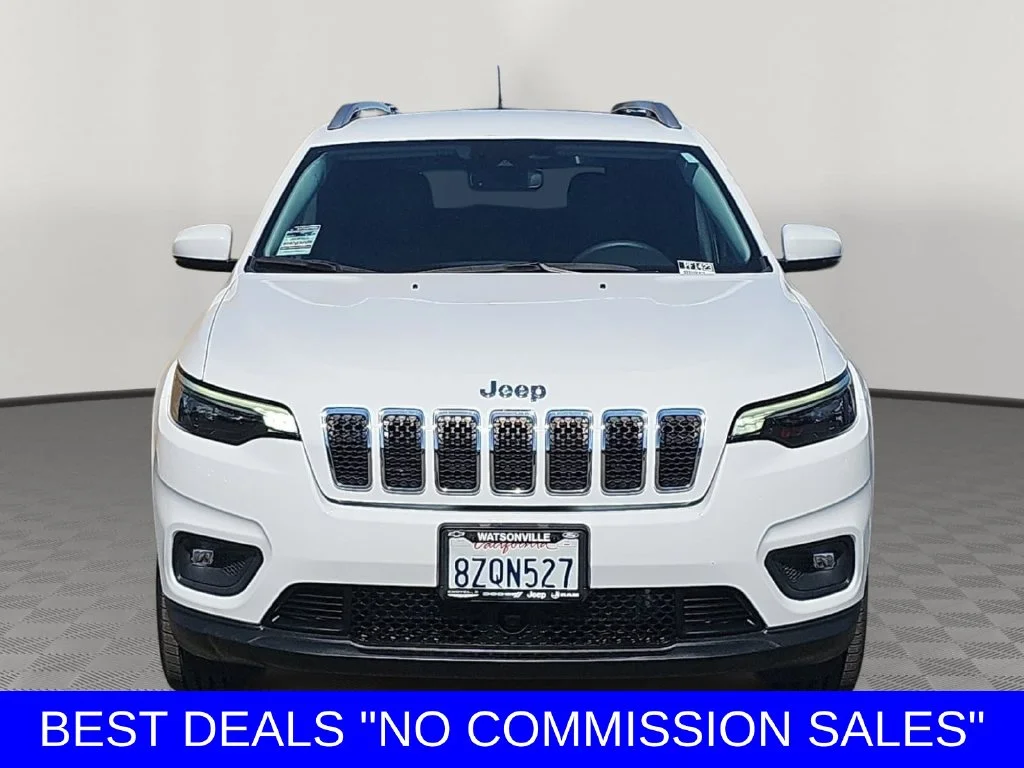 Used 2021 Bright White Clearcoat Jeep Latitude Lux image 8