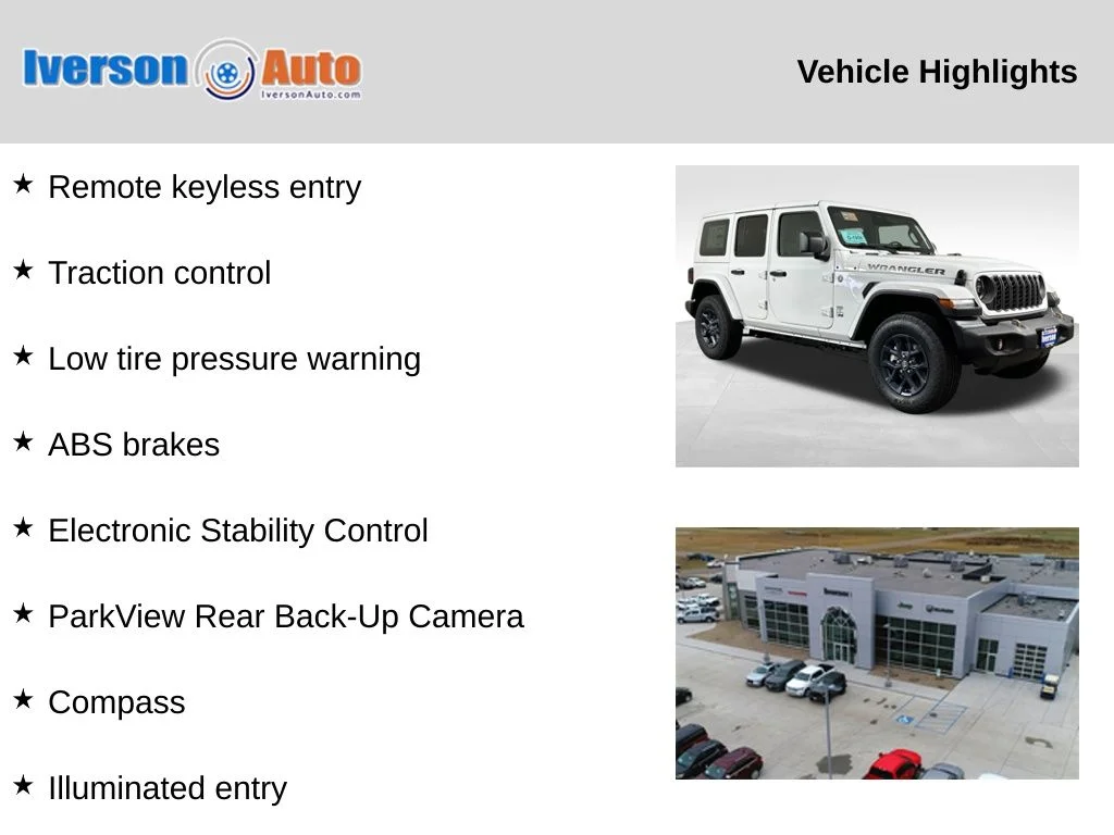 New 2026 Bright White Clear-Coat Exterior Paint Jeep Sport image 2
