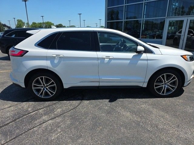 Used 2019 White Platinum Clearcoat Metallic Ford Titanium image 4