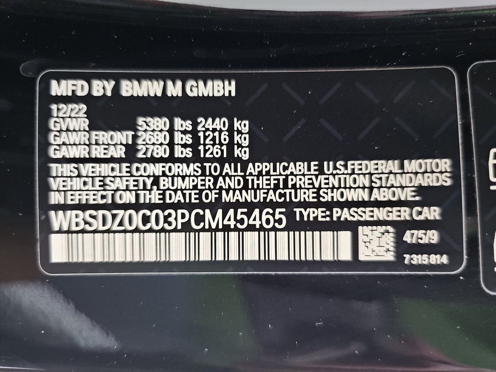Certified Used 2023 Black Sapphire Metallic BMW Competition image 54
