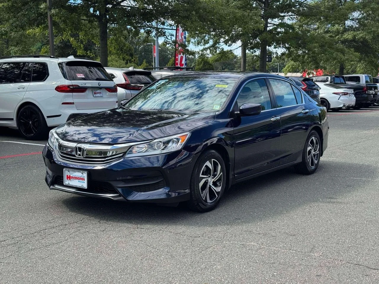 Used 2017 Deep Blue Opal Metallic Honda LX image 3