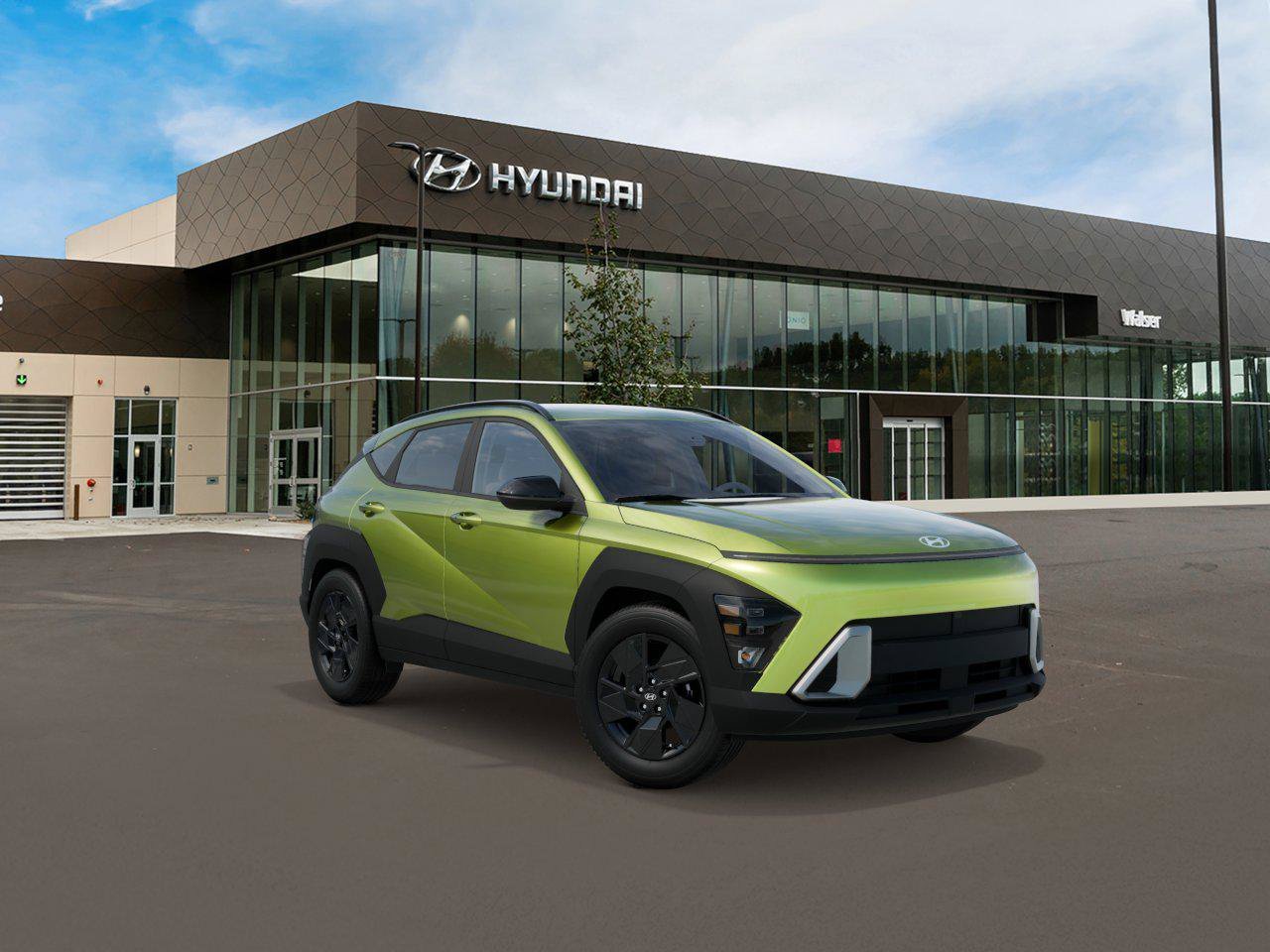 New 2027 Neoteric Yellow Hyundai SEL Sport AWD image 2
