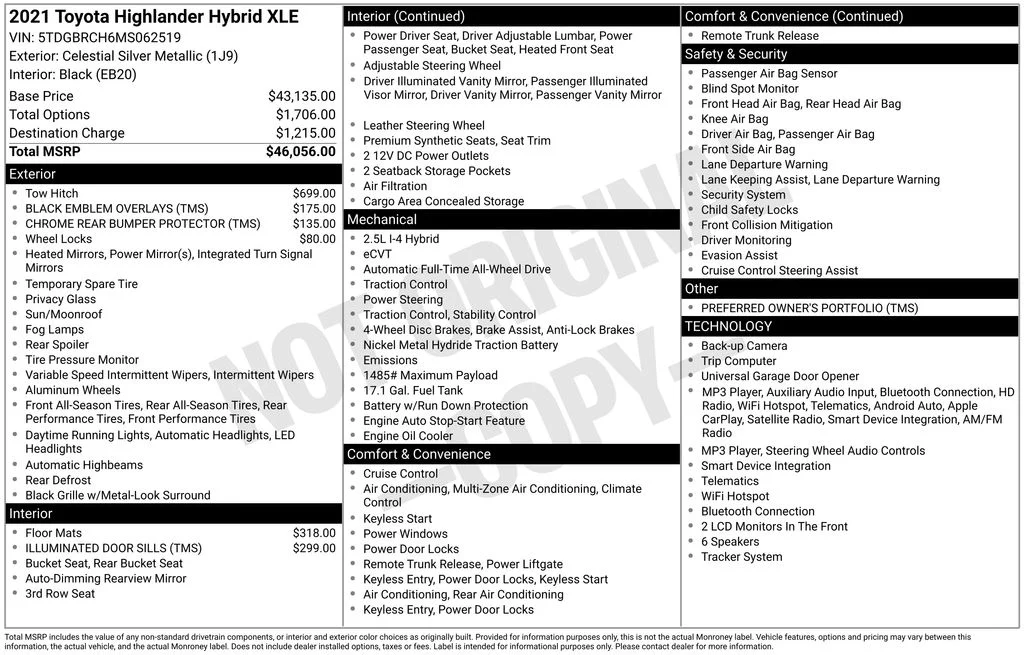 Used 2021 Silver Toyota XLE image 6