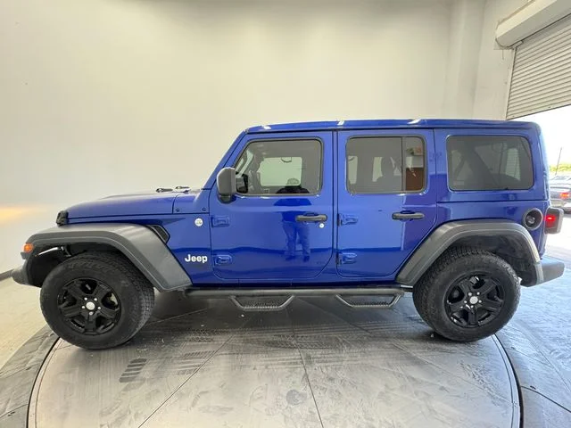 Used 2020 Ocean Blue Metallic Clearcoat Jeep Unlimited Sport S image 16