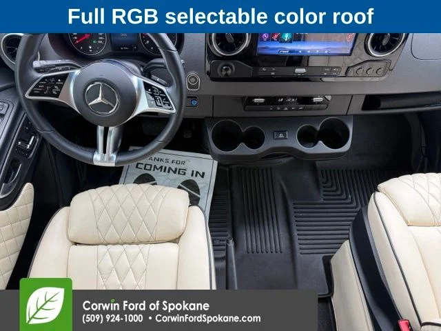 Used 2025 Obsidian Black Metallic Mercedes-Benz Cargo 170 WB image 3