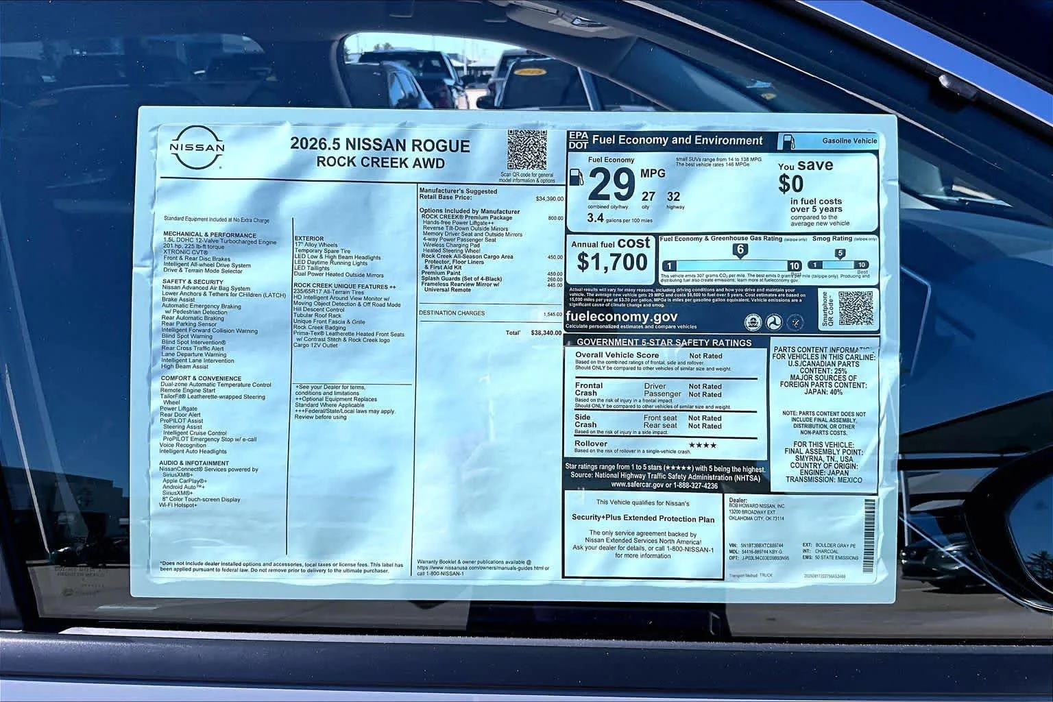 New 2026 Boulder Gray Pearl Nissan Rock Creek image 19