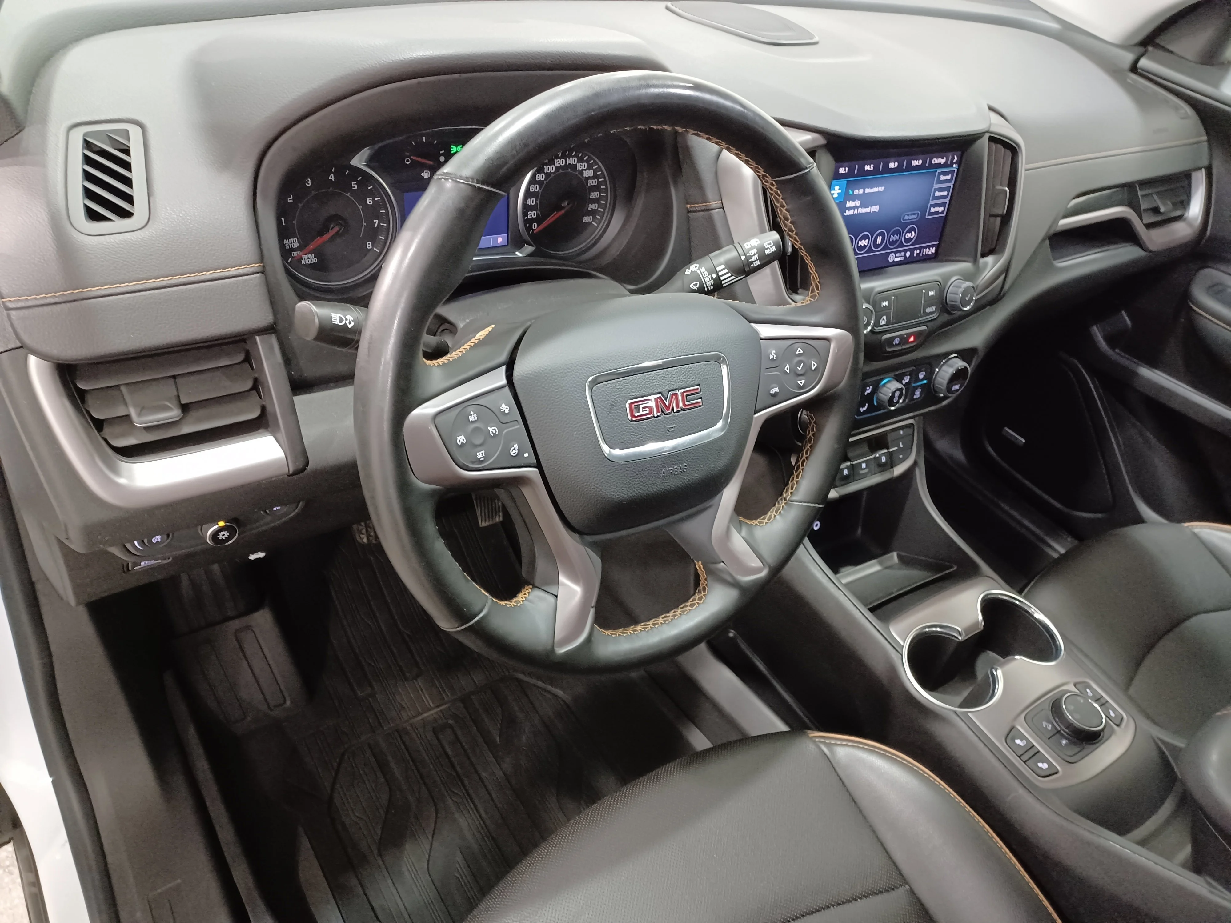 Certified Used 2023 White GMC AT4 AWD *Adaptive Cruise | Remote Start | Htd Leather | Htd Wheel | Apple CarPlay | Park Assist image 12