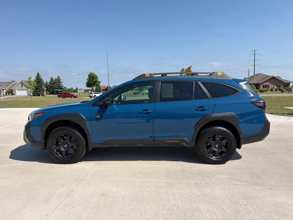 Used 2023 Geyser Blue Subaru Wilderness image 1