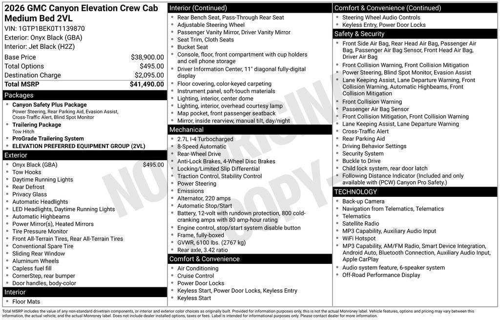 2026 GMC Canyon Elevation - Photo 31
