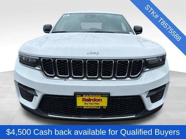 New 2026 Bright White Clear-Coat Exterior Paint Jeep Laredo X image 2