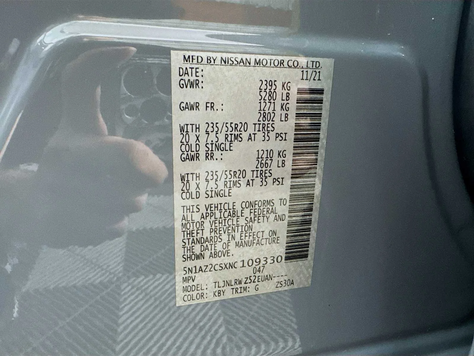 Used 2022 Boulder Gray Pearl Nissan SL image 32