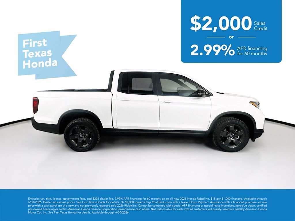 New 2026 Platinum White Pearl Honda TrailSport image 8