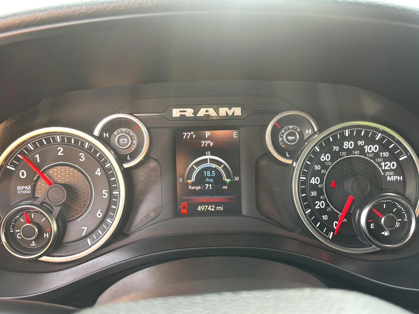Used 2023 Bright White Clearcoat Ram Big Horn image 3