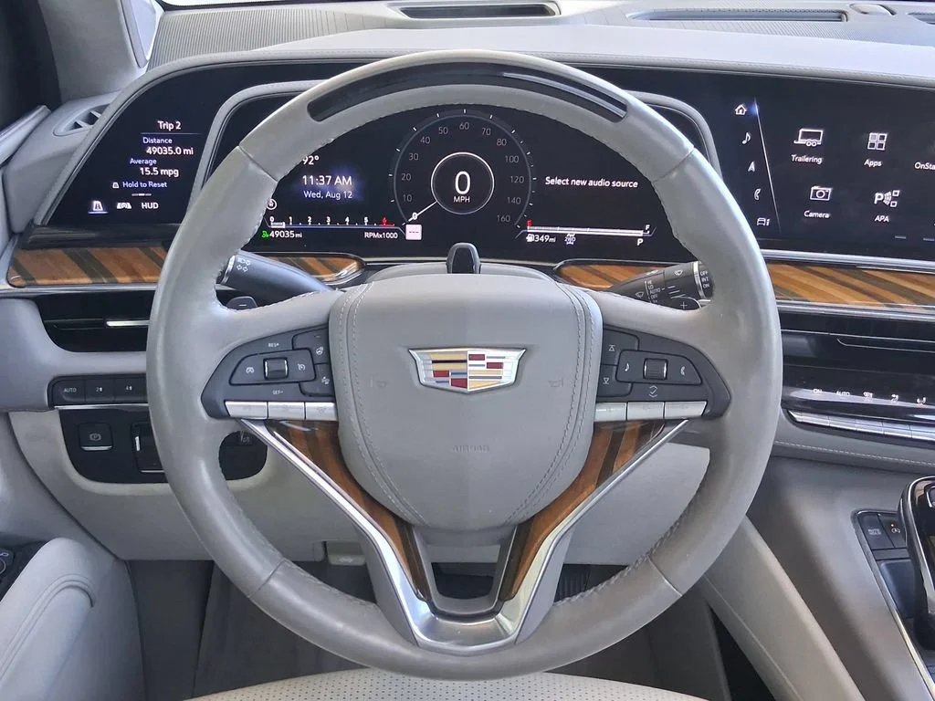 Used 2024 Crystal White Tricoat Cadillac Premium Luxury Platinum image 11