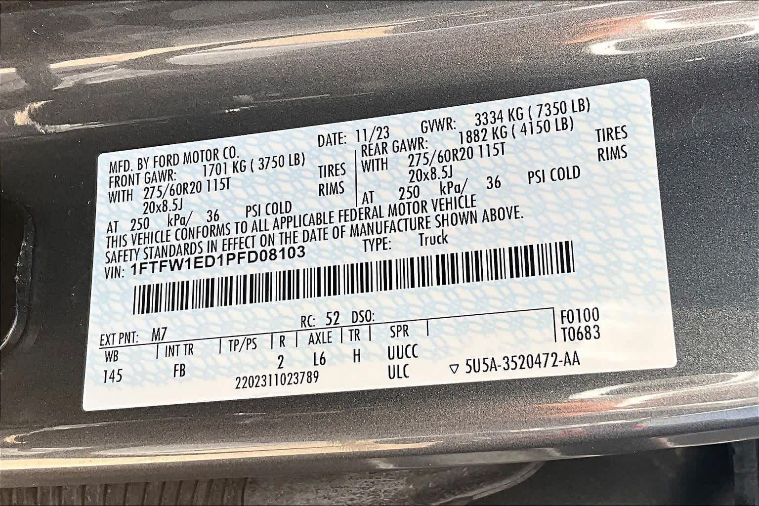 Used 2023 Carbonized Gray Ford XLT image 34