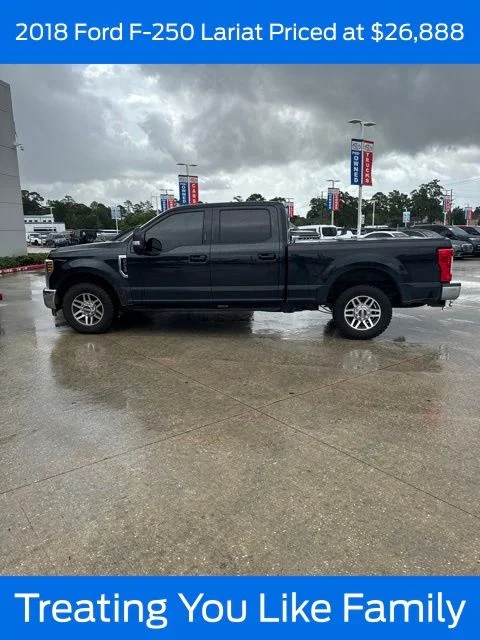 Used 2018 Shadow Black Ford Lariat image 1