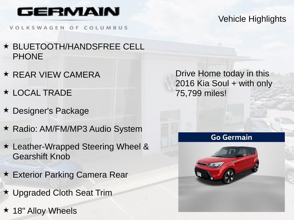 Used 2016 Red Kia Plus image 5