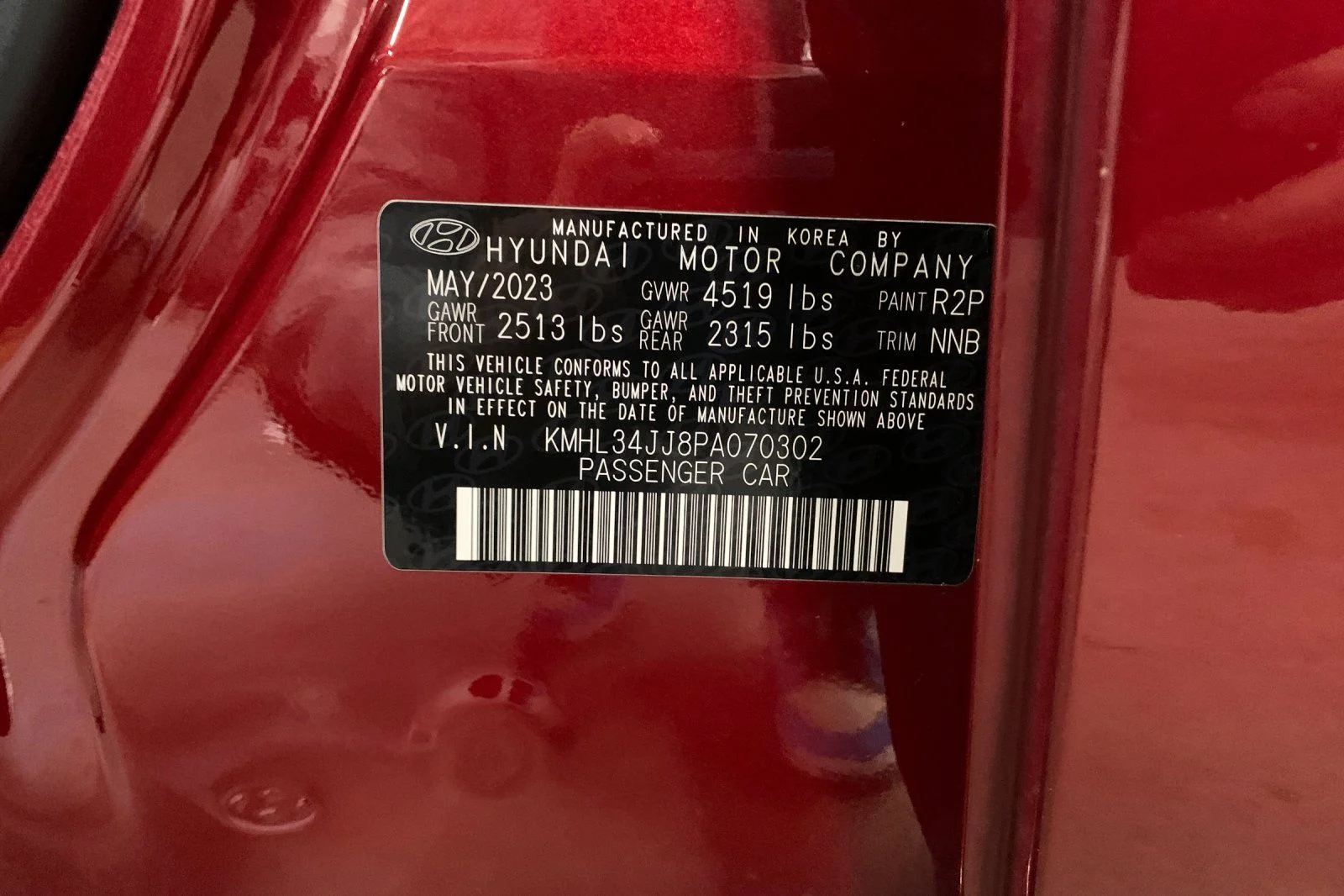 Used 2023 Red Hyundai SEL image 34