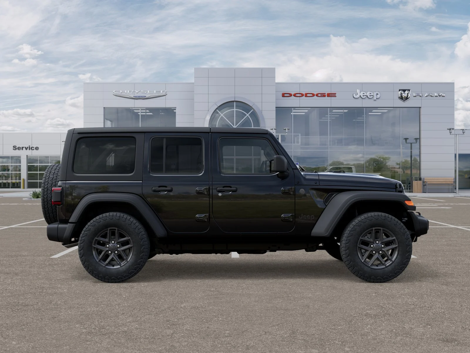 New 2025 Black Clear-Coat Exterior Paint Jeep Sport S image 35