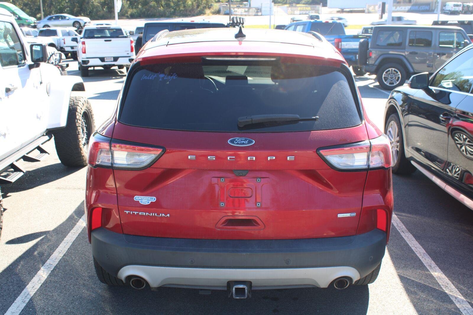 Used 2020 Rapid Red Metallic Tinted Clearcoat Ford Titanium image 5