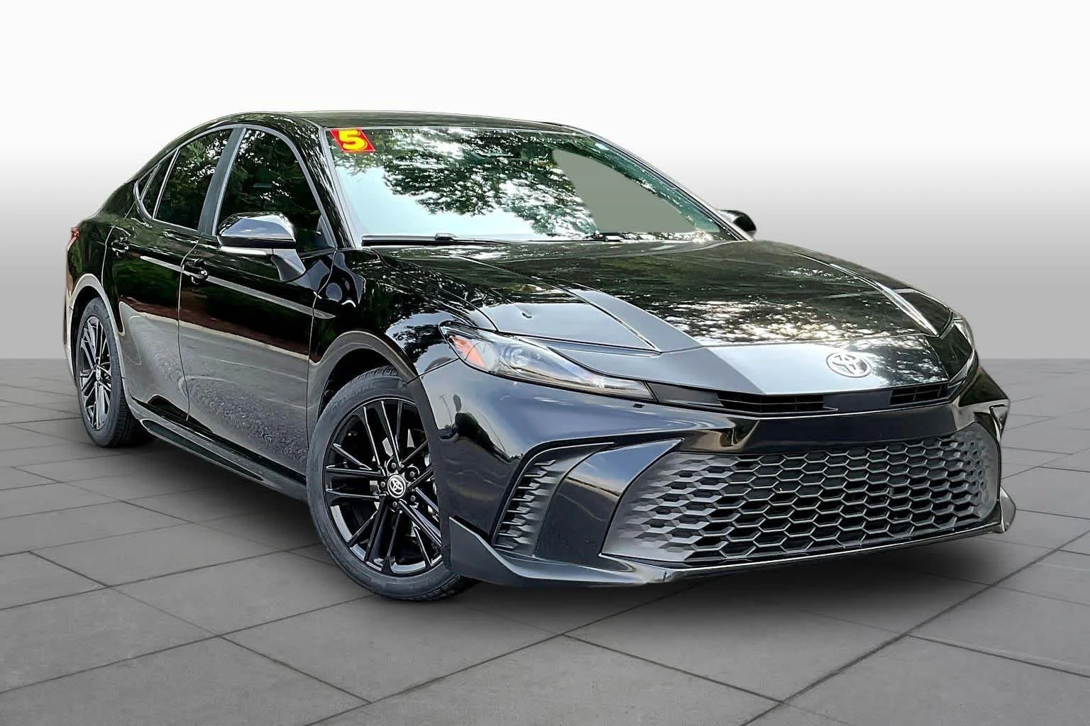 Used 2025 Midnight Black Metallic Toyota SE image 3