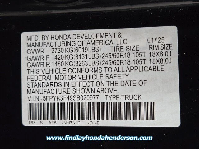 2025 Honda Ridgeline RTL - Photo 49