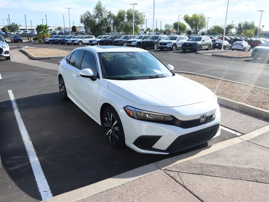 Certified Used 2024 Platinum White Pearl Honda EX image 3