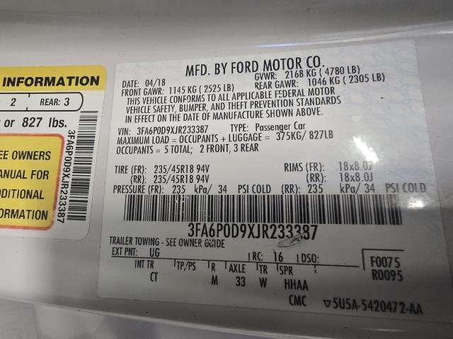 Used 2018 White Platinum Tri-Coat Metallic FORD TITANIUM image 33