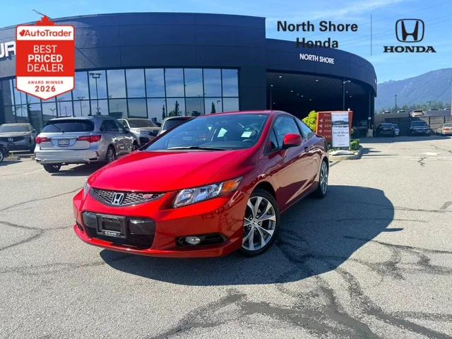 2012 Honda Civic Coupe Si-VSA Navi 6sp Dilawri Certified   Local BC