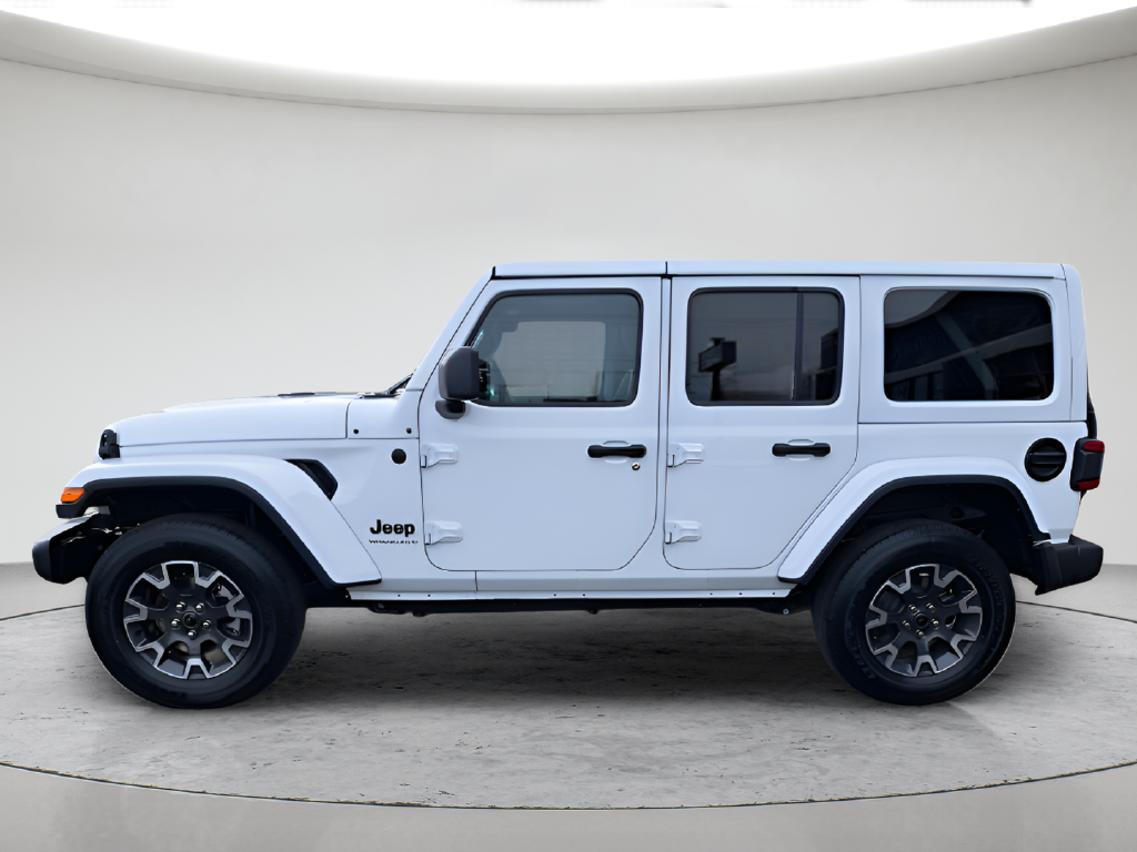 New 2025 Bright White Clear-Coat Exterior Paint Jeep Sahara image 8
