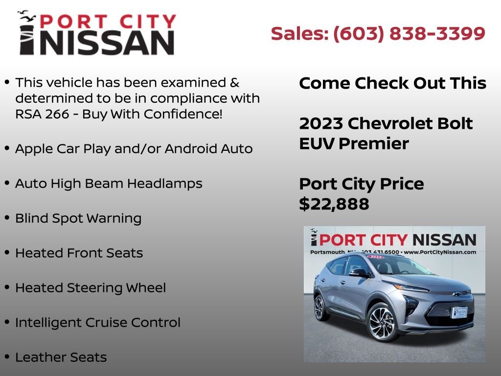Used 2023 Gray Ghost Metallic Chevrolet Premier EV w/HEATED/VENTILATED SEATS, BOSE & PANO ROOF image 12