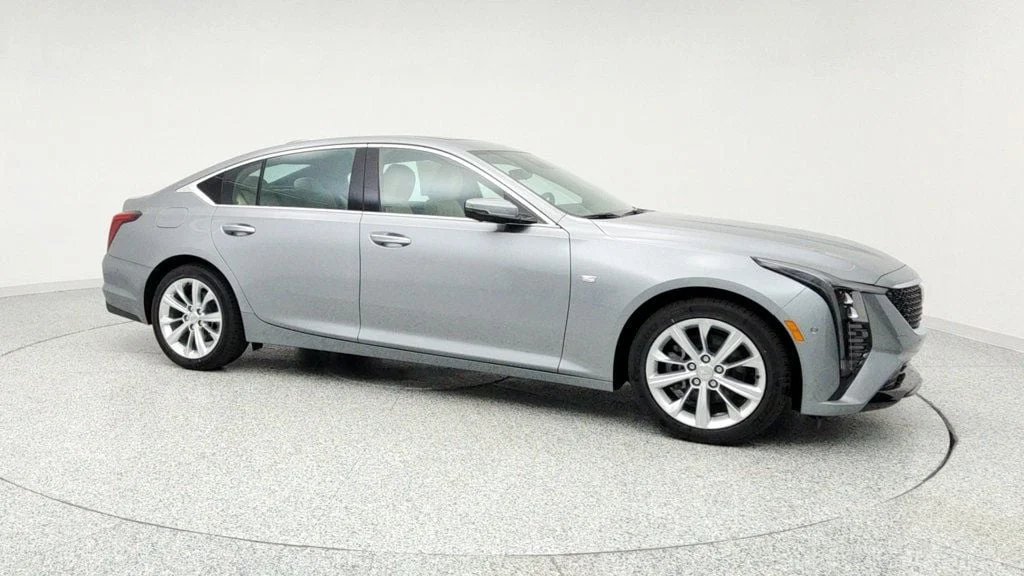 Used 2025 Argent Silver Metallic Cadillac 4dr Sedan Premium Luxury w/ Technology and Sun & Sound Packages image 3