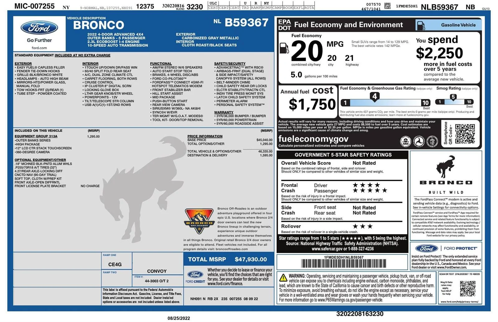 Used 2022 Gray Metallic Ford Outer Banks image 14