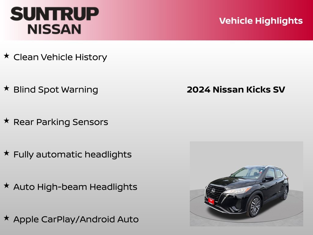 Used 2024 Black Nissan SV image 8