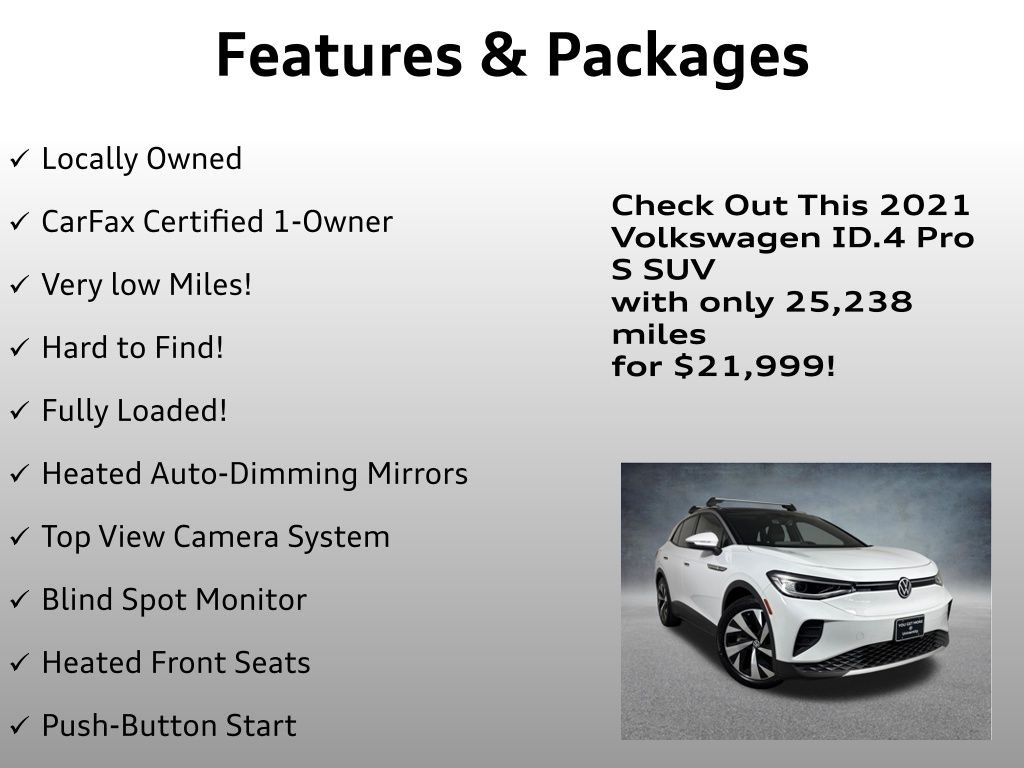 Used 2021 Glacier White Metallic/Black Roof Volkswagen Pro S image 4