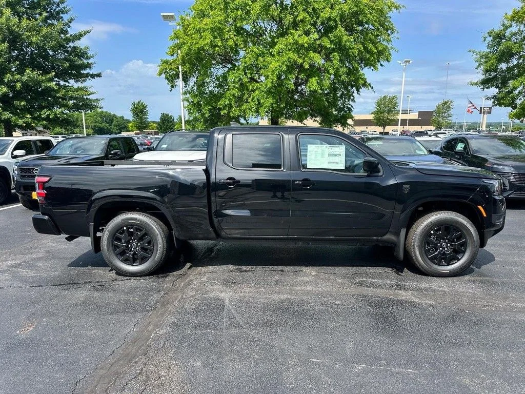 New 2026 Super Black Nissan Crew Cab SV Long Bed image 2