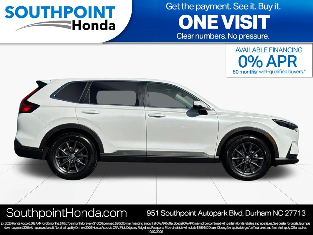New 2027 Platinum White Pearl Honda EX-L image 2