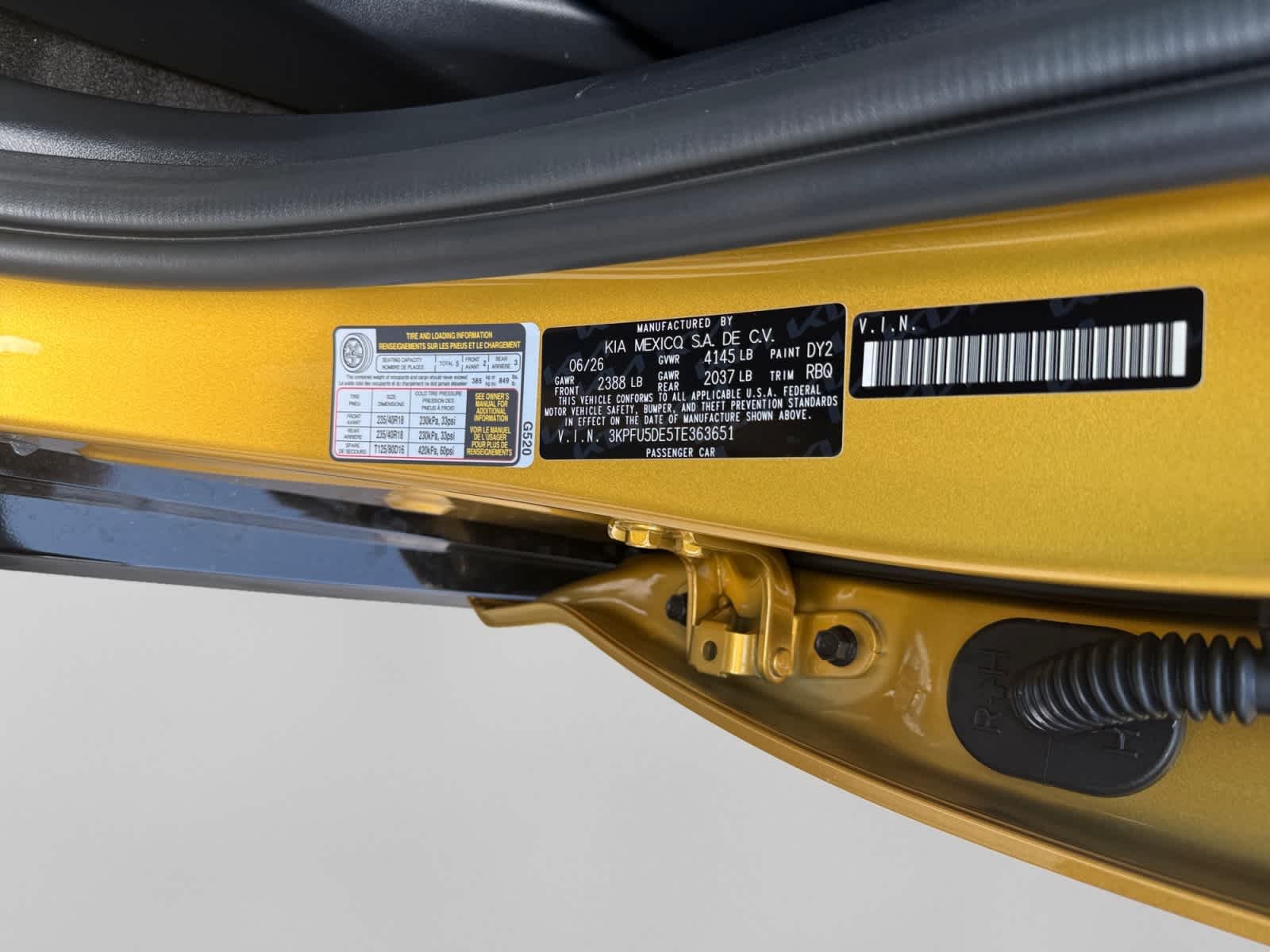 New 2026 Sparkling Yellow Kia GT-Line image 25
