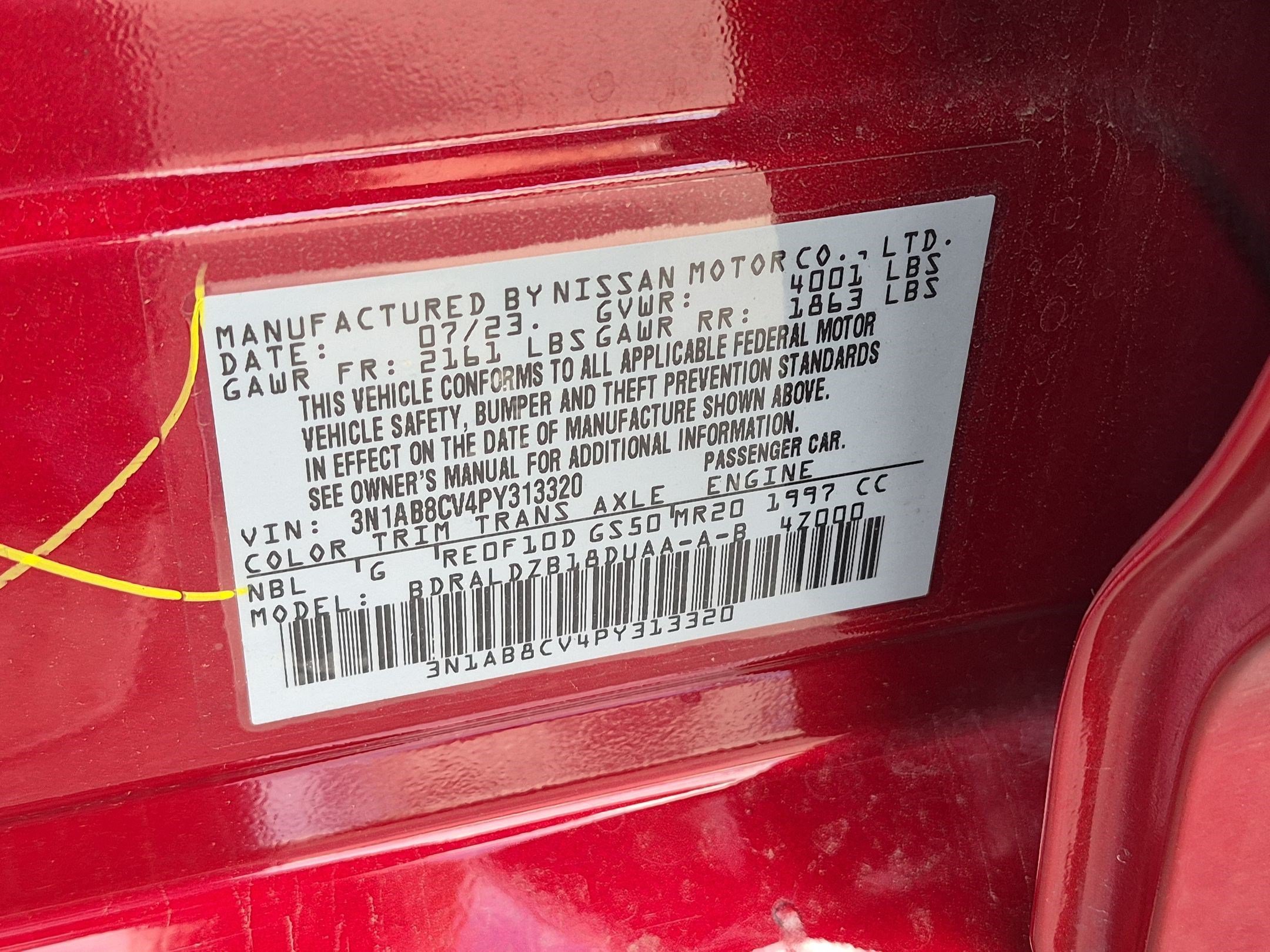 Used 2023 Scarlet Ember Tintcoat Nissan SV image 32