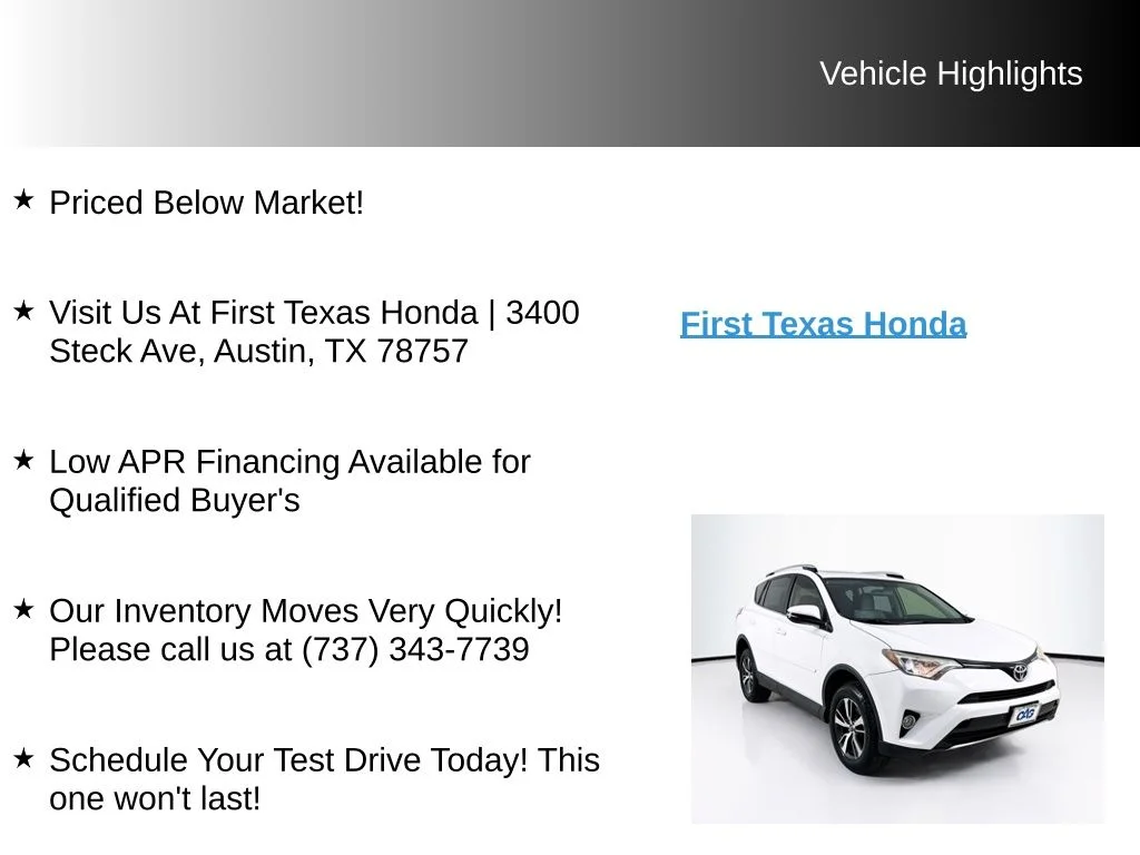 Used 2016 Super White Toyota XLE image 9