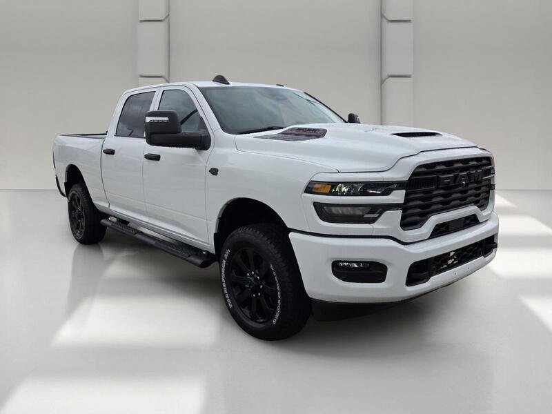 New 2027 Bright White Clear-Coat Paint RAM BLACK EXPRESS 4X4 CREW CAB 6