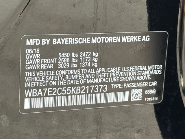 Used 2019 Black BMW 740i image 37
