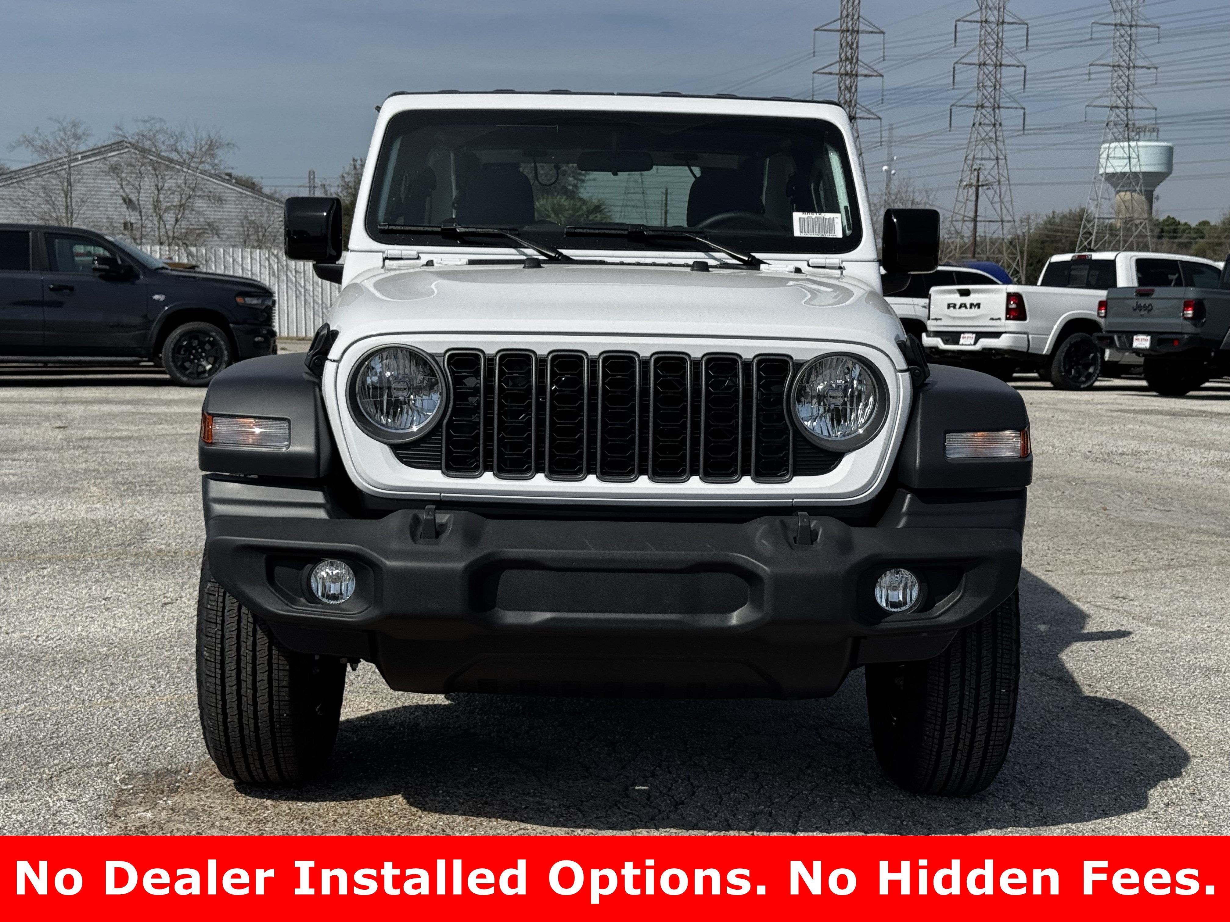 New 2026 Bright White Clear-Coat Exterior Paint Jeep Sport image 3