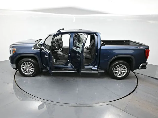Used 2021 PACIFIC BLUE METALLIC GMC SLT image 38
